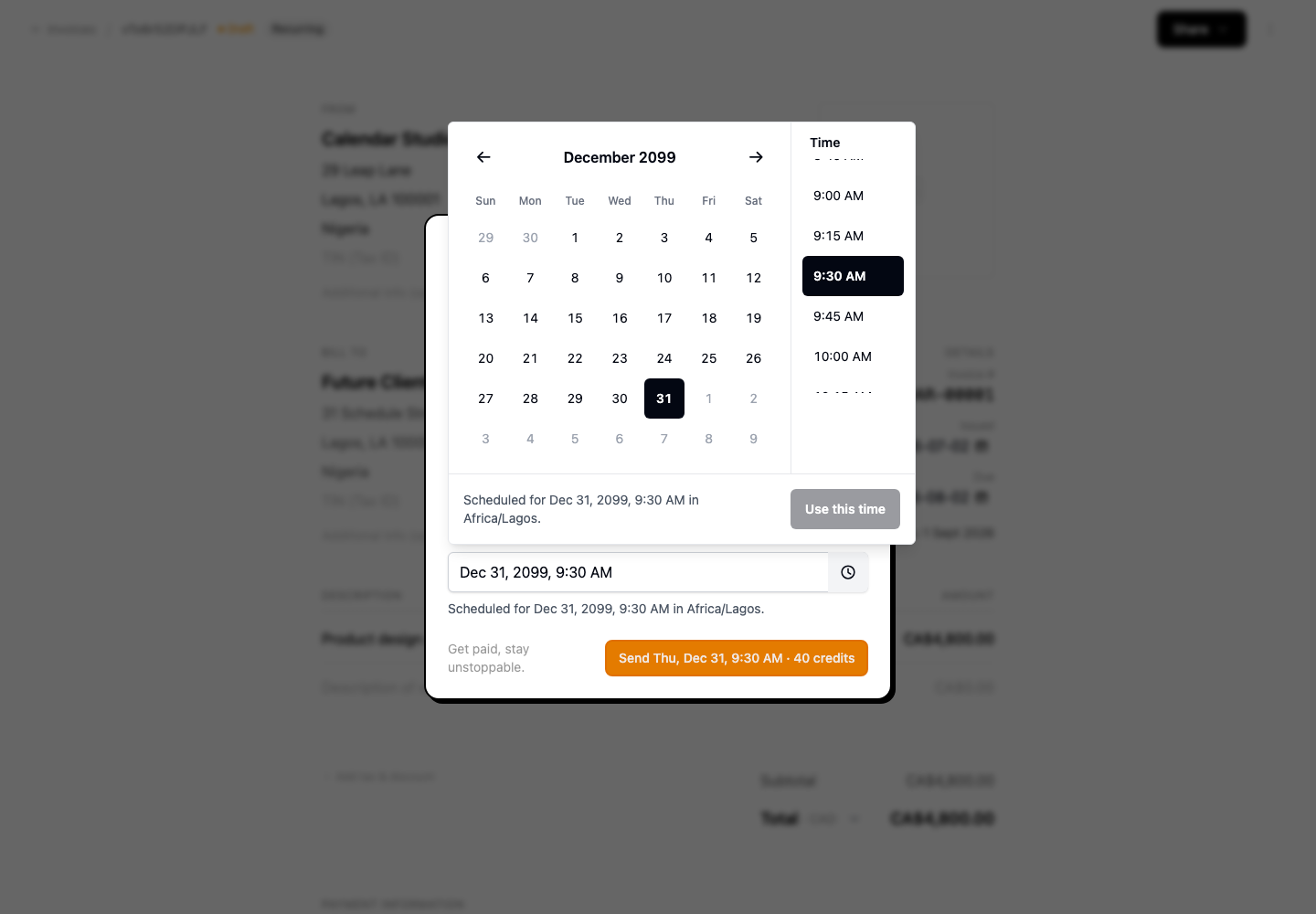 Hagfish scheduling workflow using Klean controls
